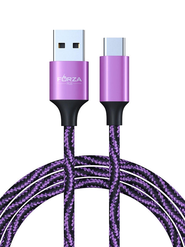 Кабель для зарядки Type-C и Micro-USB, 1 метр, 1.5 А, тканевая оплётка, 4 цвета