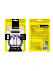 Кабель для зарядки Type-C и Micro-USB, 1 метр, 1.5 А, тканевая оплётка, 4 цвета