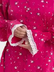 Вишнёвый платье женское с рюшами и воланами
