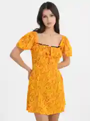 Желтый платье женское, сарафан летний