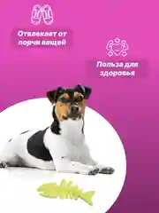 Голубой игрушка для собак: соска, кость, краб, рыбка