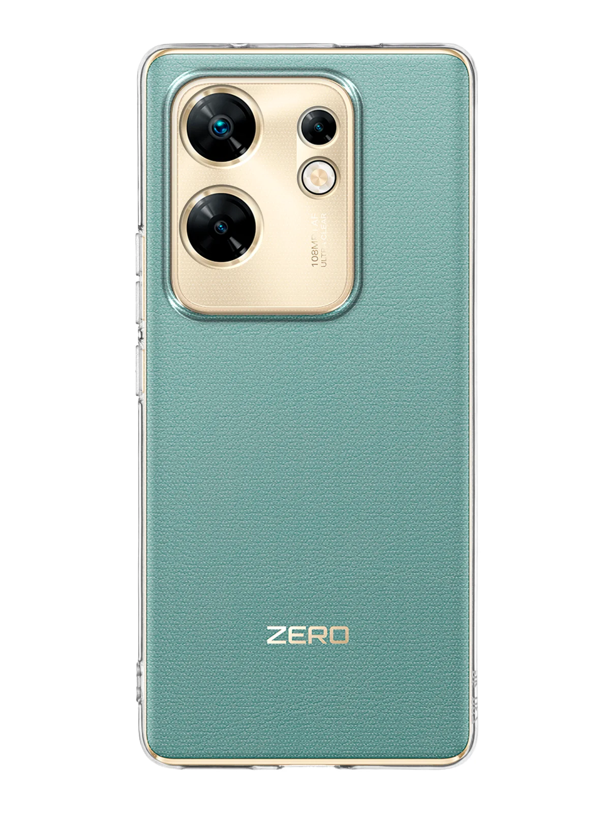 Прозрачный чехол для Infinix Zero 30 4G/ 5G силиконовый BROSCORP матовый / прозрачный с защитой камер