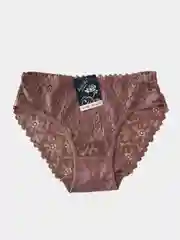 Пудровый трусы женские кружевные, ажурные