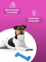 Светло-синий игрушка для собак: соска, кость, краб, рыбка