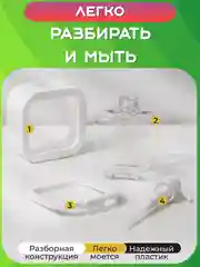 Белый дозатор для жидкого мыла и моющего средства, Диспенсер косметический, Бутылка, Флакон