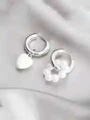 Женские ассиметричные серьги с подвесками