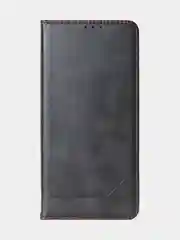 Коричневый чехол-книжка для Xiaomi Redmi Note 13 Pro (5G) / Poco X6 (5G) из высококачественной кожи