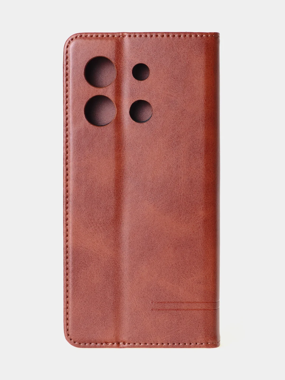 Алый чехол-книжка для Xiaomi Redmi Note 13 Pro (5G) / Poco X6 (5G) из высококачественной кожи