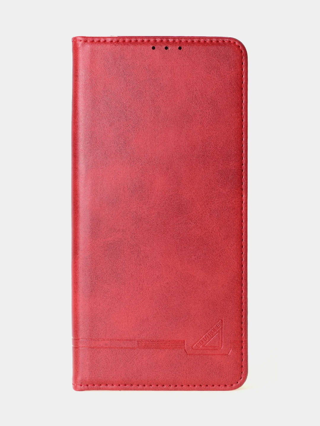 Красный чехол-книжка для Xiaomi Redmi Note 13 Pro (5G) / Poco X6 (5G) из высококачественной кожи