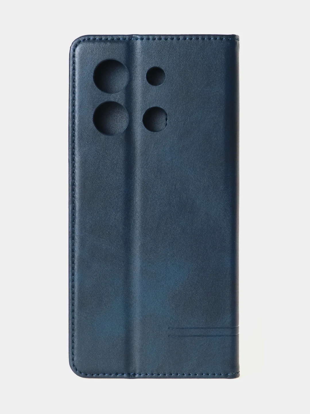 Синий чехол-книжка для Xiaomi Redmi Note 13 Pro (5G) / Poco X6 (5G) из высококачественной кожи