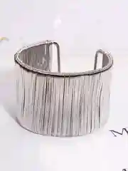 Серебряный женский широкий многослойный браслет