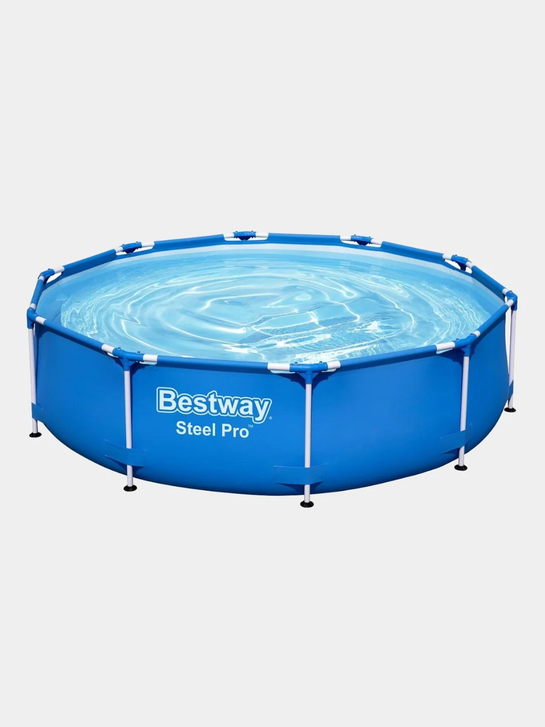 Синий каркасный бассейн Bestway Steel Pro 305 х 76 см / 366 х 76 см