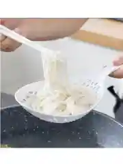 Белый шумовка дуршлаг для снятия пены, сито пластиковая, большая