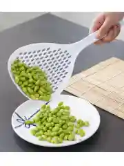 Белый шумовка дуршлаг для снятия пены, сито пластиковая, большая