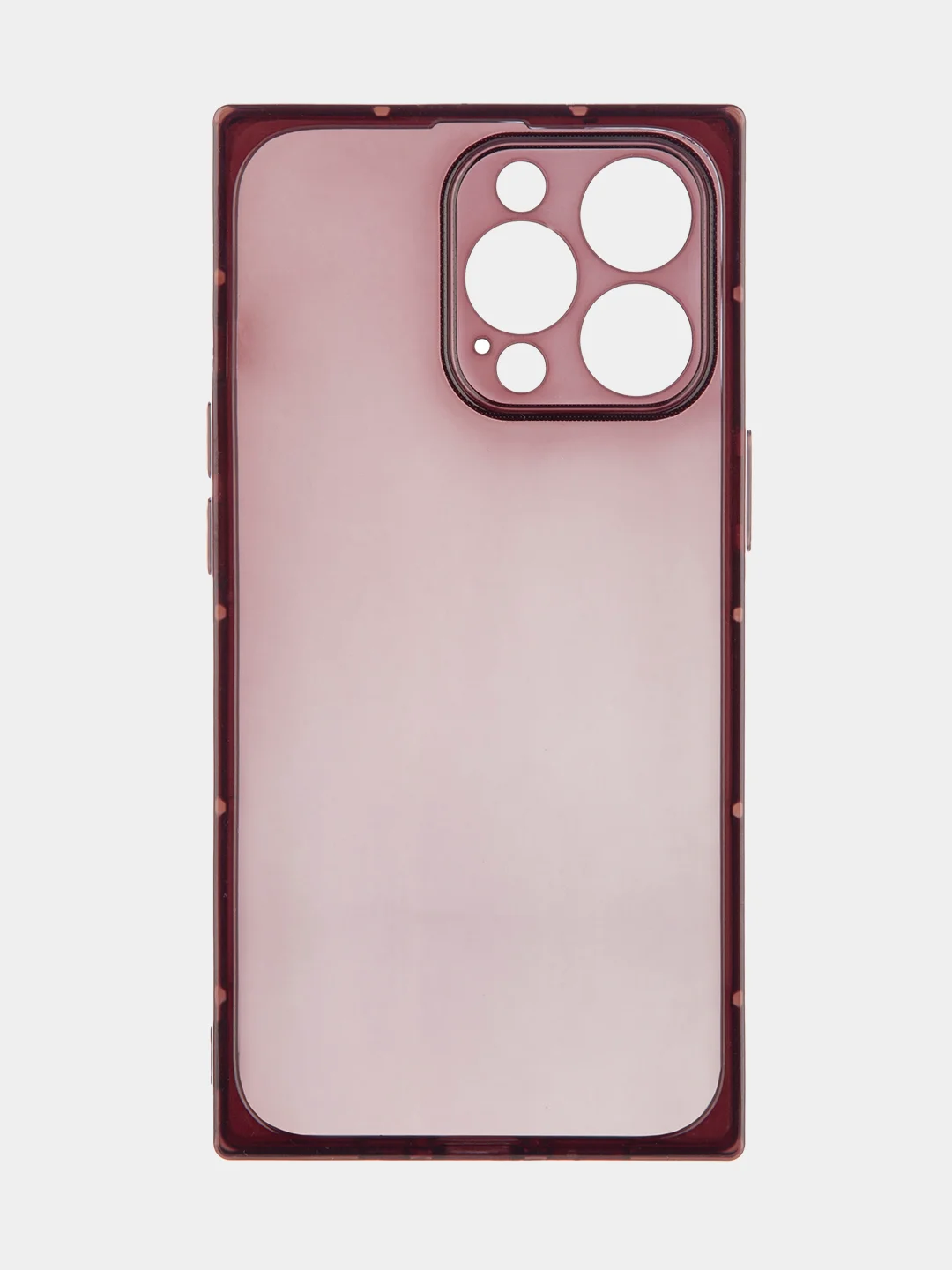 Прозрачный чехол для Apple iPhone 13 Pro силиконовый КАРТОФАН прозрачный прямоугольный, защита камер