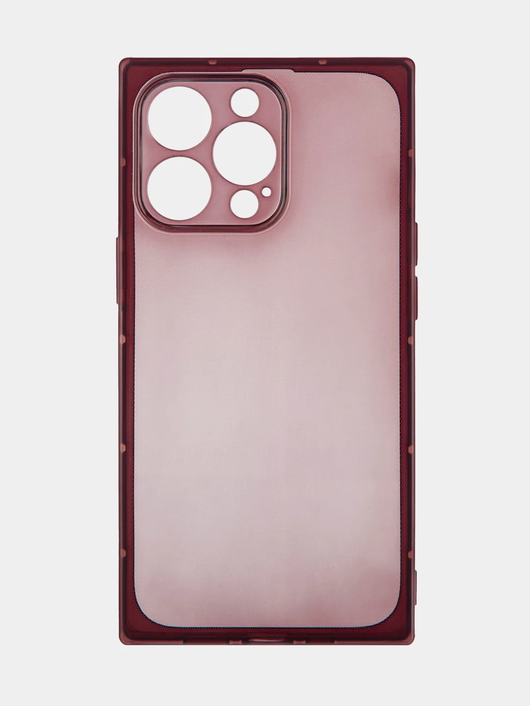 Прозрачный чехол для Apple iPhone 13 Pro силиконовый КАРТОФАН прозрачный прямоугольный, защита камер