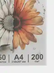 Бумага для рисования и черчения A4, 50л, 200г/м2