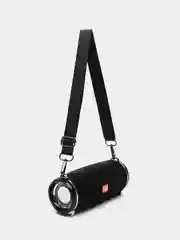 Черный портативная bluetooth колонка TG-192 светящаяся с супермощными динамиками