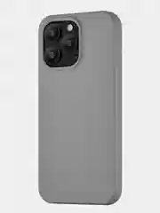 Серый чехол для iPhone 15 Pro Max uBear Capital Case , MagSafe совместимый, натуральная кожа