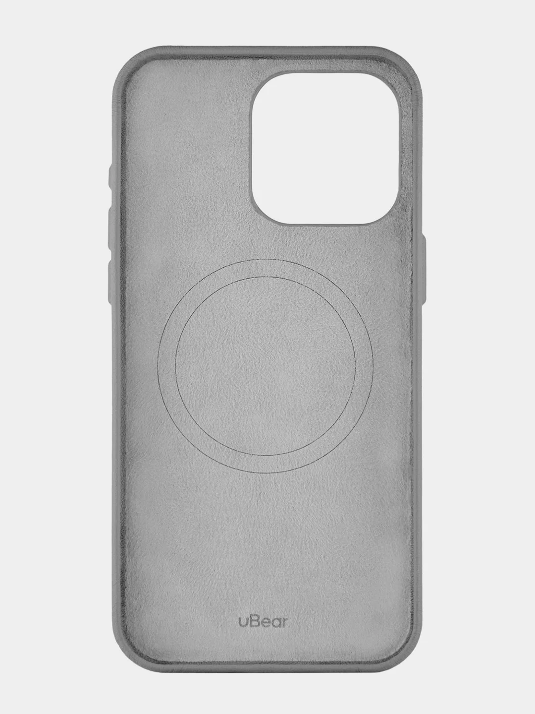Лавандовый чехол для iPhone 15 Pro Max uBear Capital Case , MagSafe совместимый, натуральная кожа