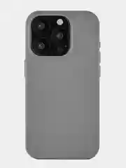 Серый чехол для iPhone 15 Pro uBear Capital Case, MagSafe совместимый, натуральная кожа