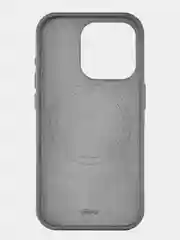 Серый чехол для iPhone 15 Pro uBear Capital Case, MagSafe совместимый, натуральная кожа