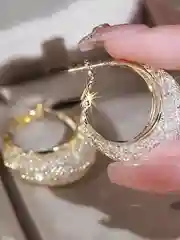 Женские винтажные серьги - кольца