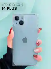Прозрачный чехол для Apple iPhone 14 Plus силиконовый КАРТОФАН прозрачный прямоугольный, защита камер