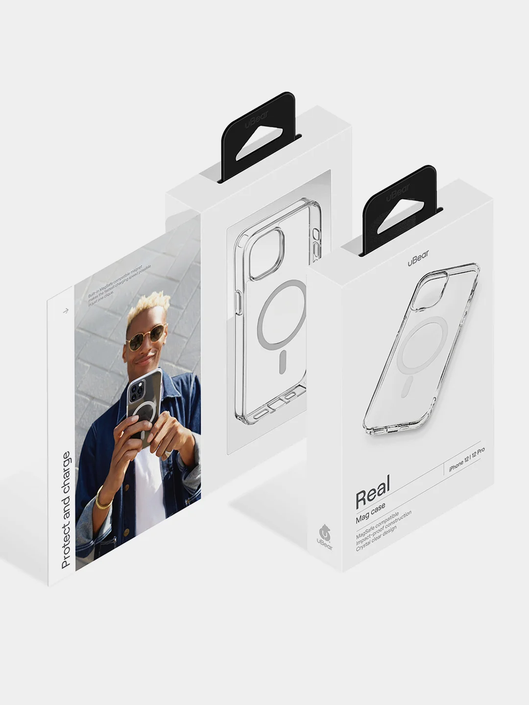 Чехол для iPhone 12 / 12 Pro, Real Mag Case, чехол защитный усиленный, прозрачный