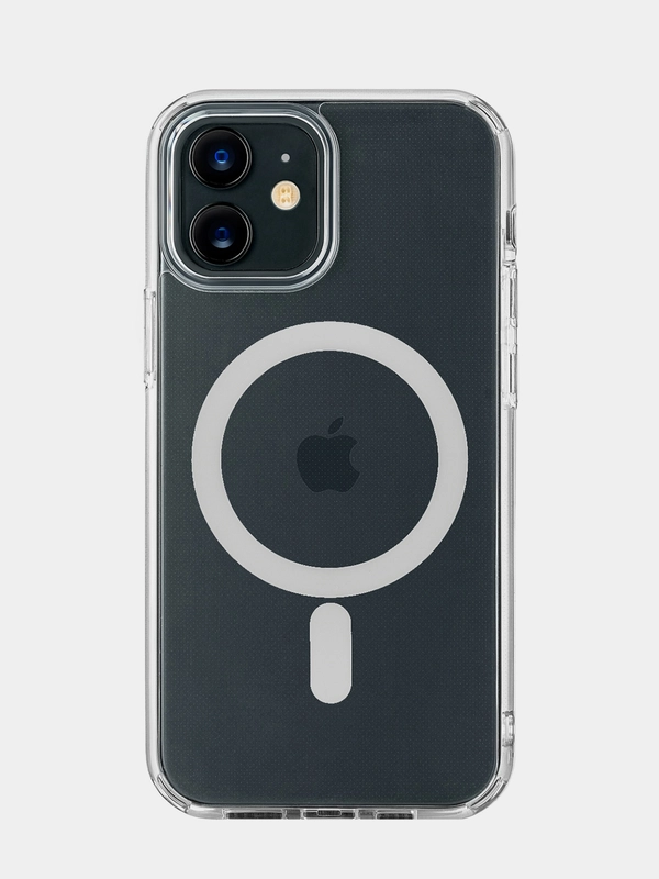 Чехол для iPhone 12 / 12 Pro, Real Mag Case, чехол защитный усиленный, прозрачный