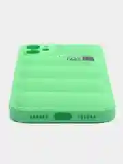 Зеленый чехол на iPhone (Айфон) 11, 13, 14, 15, 7, 8 Plus, XXS, XR, 12 Pro Max, Plus, силиконовый