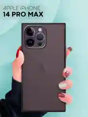 Чехол ICE для Apple iPhone 14 Pro Max силиконовый КАРТОФАН прозрачный лед прямоугольный