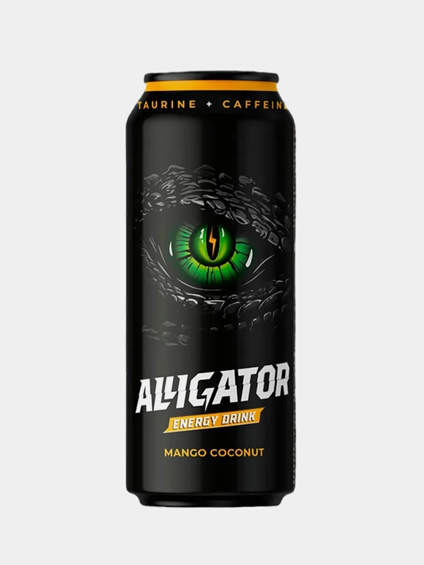 Энергетический напиток Alligator Манго-Кокос, 450 мл