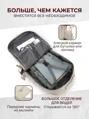 Молочный рюкзак женский мужской спортивный городской туристический дорожный для путешествий