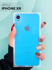 Чехол для Apple iPhone XR силиконовый КАРТОФАН прозрачный прямоугольный с защитой камер