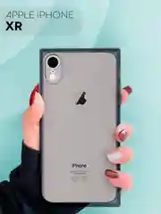 Чехол для Apple iPhone XR силиконовый КАРТОФАН прозрачный прямоугольный с защитой камер