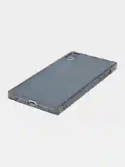 Черный чехол для Apple iPhone XR силиконовый КАРТОФАН прозрачный прямоугольный с защитой камер