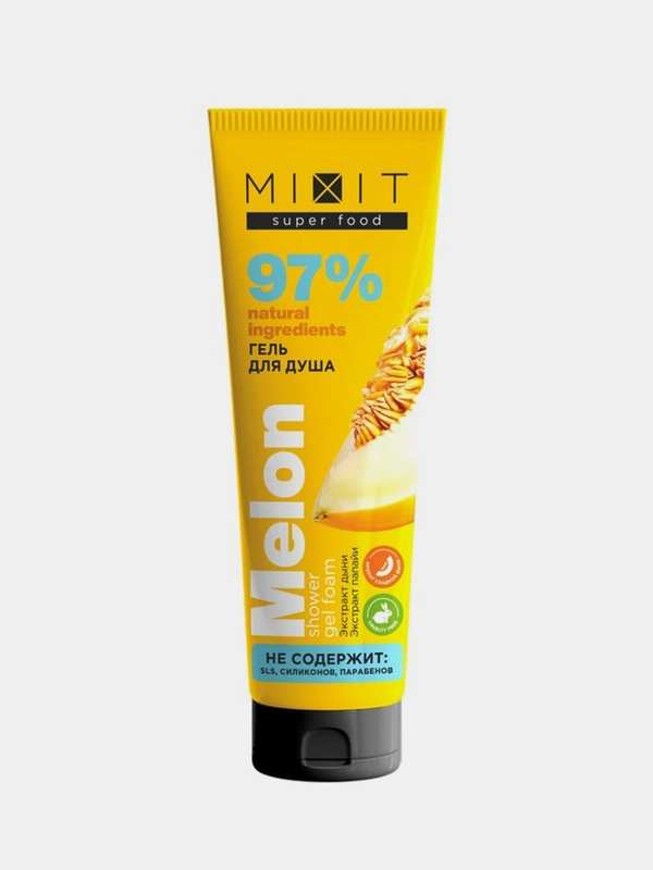Гель-пена для душа Mixit Super Food Дыня, 275 мл