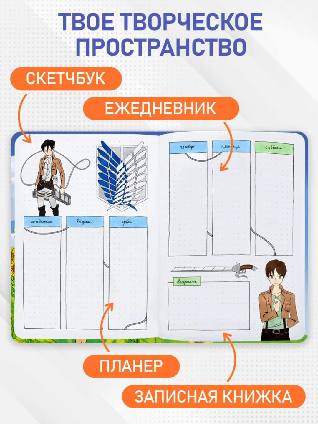 Блокнот в точку А5 144стр. Tochkabook Bullet Journal "Девушка с подсолнухами". Проф-Пресс
