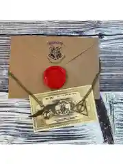 Оригинальное письмо из Хогвартса для самозаполнения + билет на Экспресс и 2 кулона