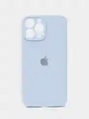 Светло-синий силиконовый чехол для iPhone X 11 12 13 14 15 Pro Max