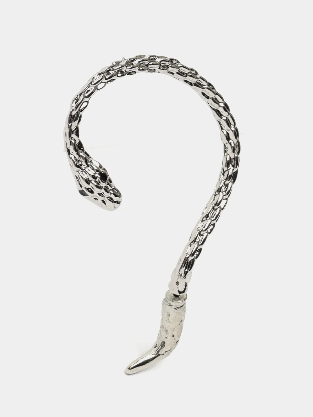 Серый серьга женская кафф, змея