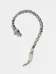 Серый серьга женская кафф, змея