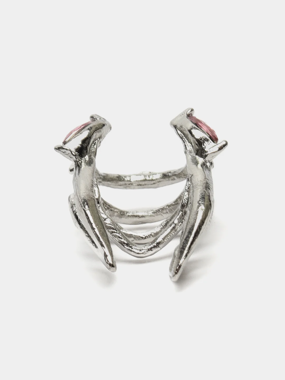 Серебряный серьга кафф