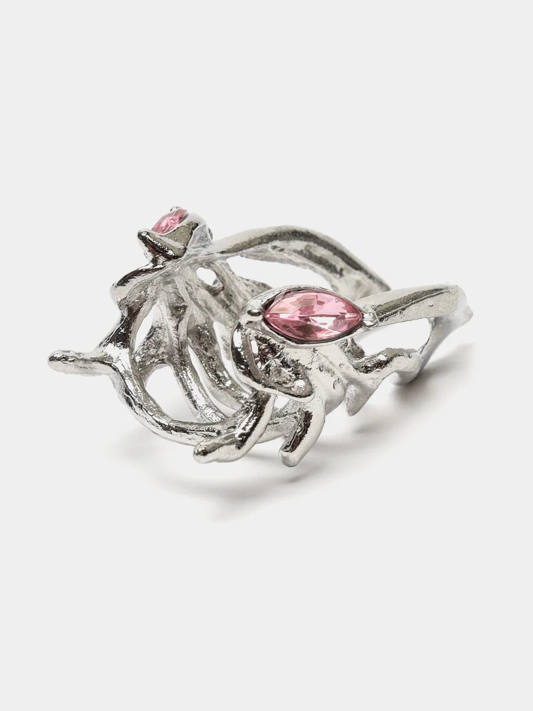 Серебряный серьга кафф