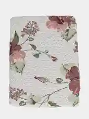 Коралловый меланж покрывало жаккардовое, 2-х стороннее на кровать, диван, размер - 220 х 235