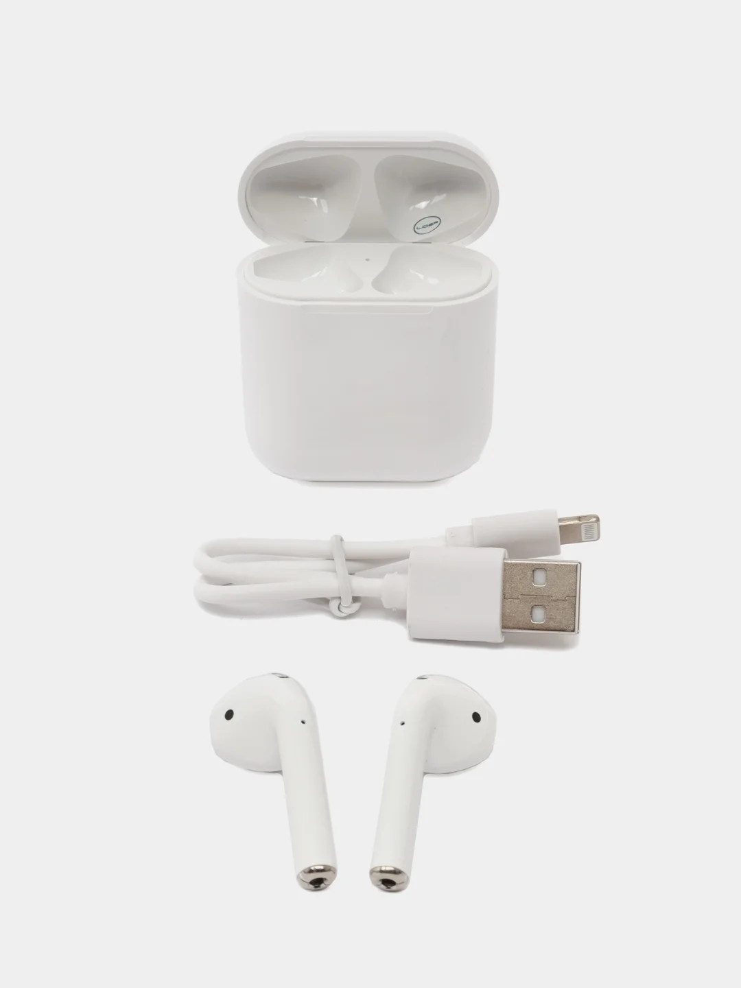 Белый беспроводные наушники i15 pods, bluetooth, с микрофоном