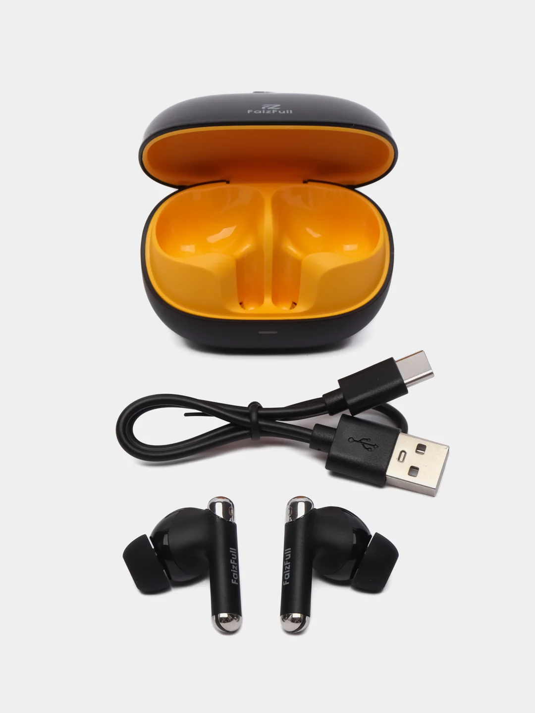 Черный беспроводные наушники c голосовым шумоподавлением, bluetooth, с микрофоном