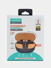 Черный беспроводные наушники c голосовым шумоподавлением, bluetooth, с микрофоном