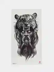 Горчичный временное мужское тату, наклейка татуировка на тело, татушка, переводная тату, tattoo